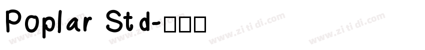 Poplar Std字体转换